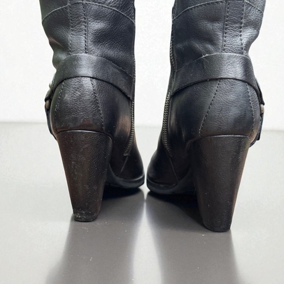 Kork Ease Olsen Harness Black Leather Knee High Boots Size 8.5 - Picture 9 of 9